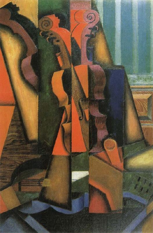 Juan Gris Fiddle and Guitar Norge oil painting art